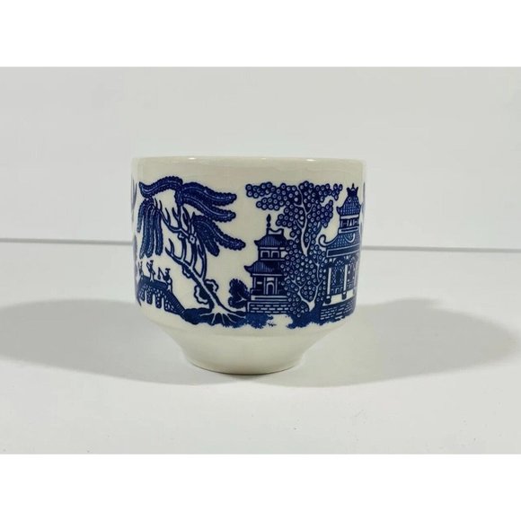 Churchill Kitchen Vintage Blue Willow Single Coffee Tea Cup Coffee